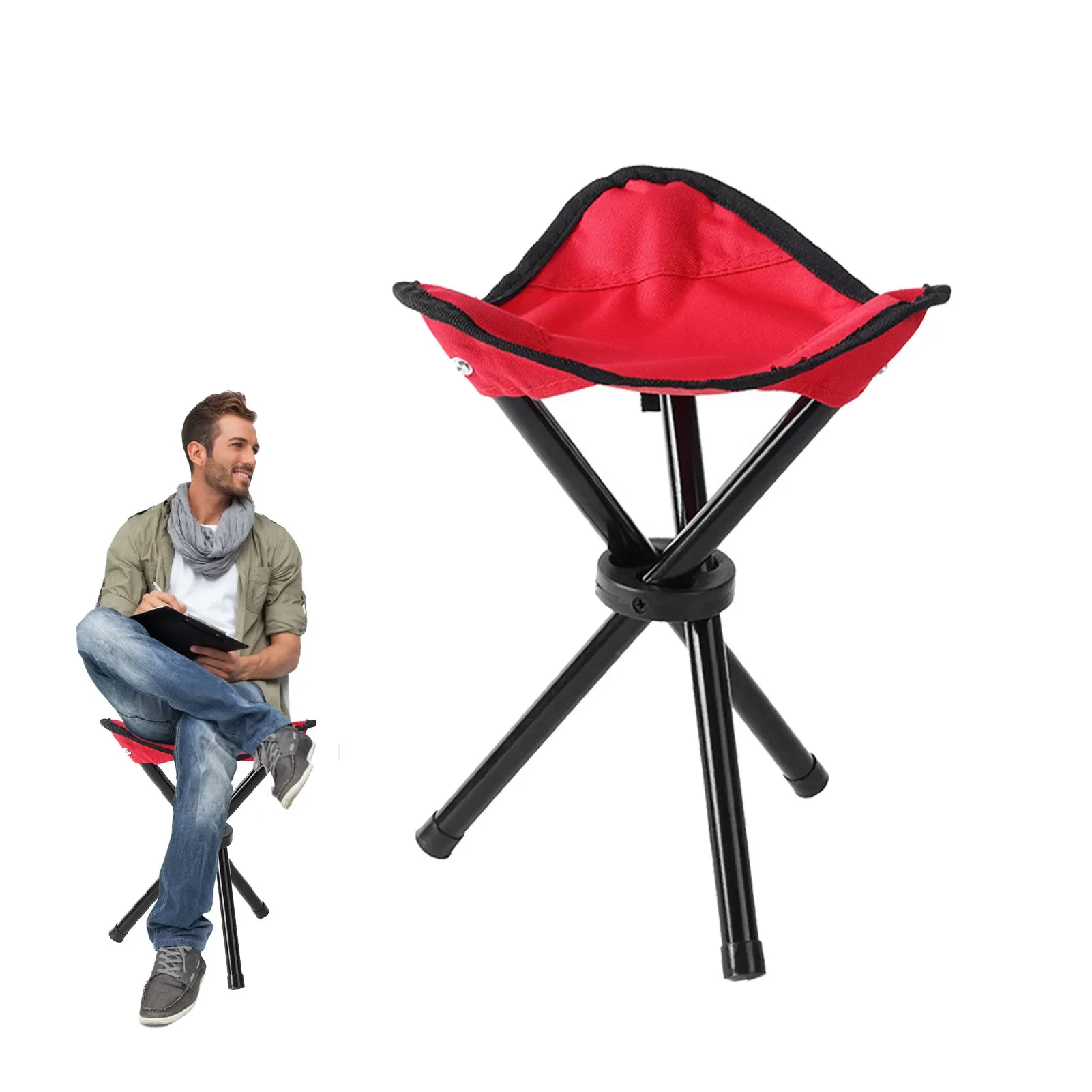 Outdoor Multi Function Portable Folding Stool Triangle stool Lightweight Ultralight Lightweight Camping Fishing Slacker Chair