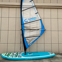 Factory OEM Wholesale Custom CE Inflatable Windsurf Board Sailing Paddle Board Foil Funwater Windsurf Sail Sup With Fins