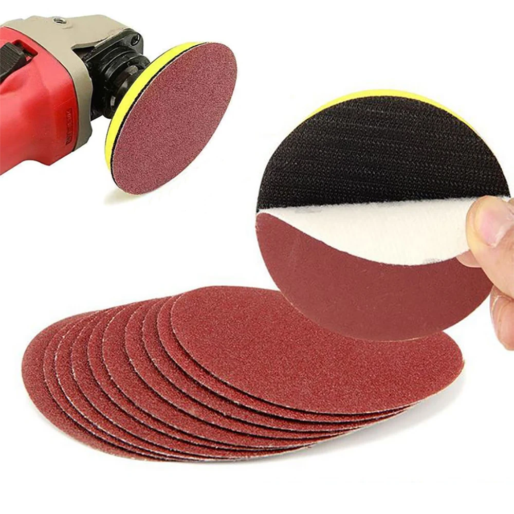 

20pcs Sanding Paper Set 4Inches 60-80-120-600-1000 Grit Metal Polished Woodworking Abrasive Tools Dremel Accessories Consumables