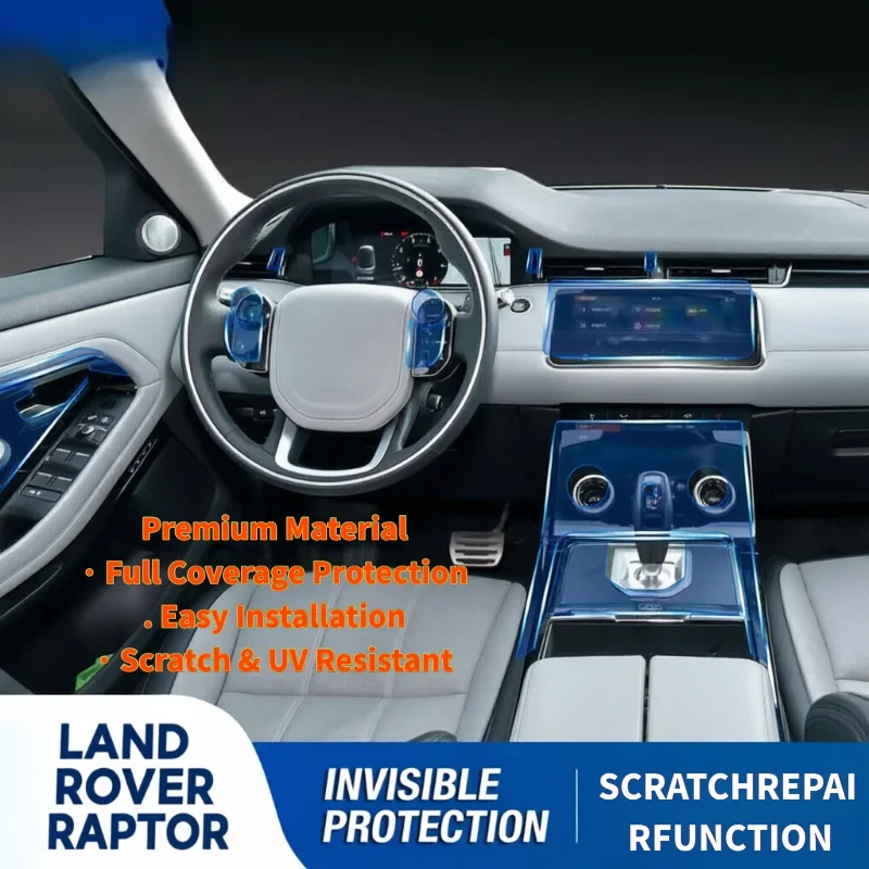 For 20-21 Land Rover Range Rover Evoque L Interior Center Console Gear Shifter Navigation Screen Transparent Protective Film