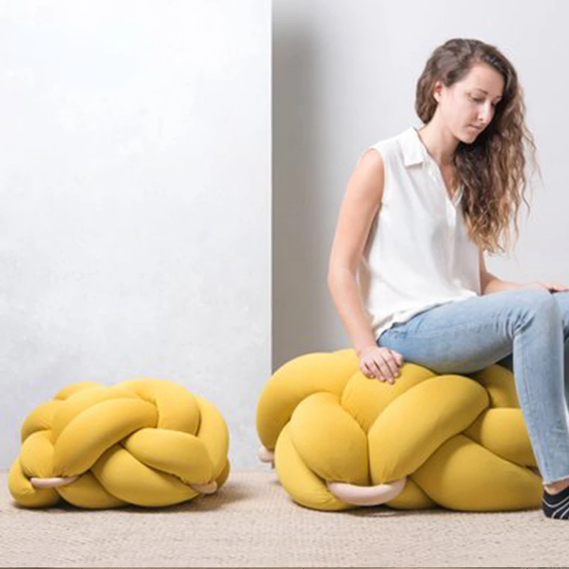 

Customized Nordic Ins Net Red Designer Low Stool Creative Fashion Model Room Makeup Living Sofa Furniture