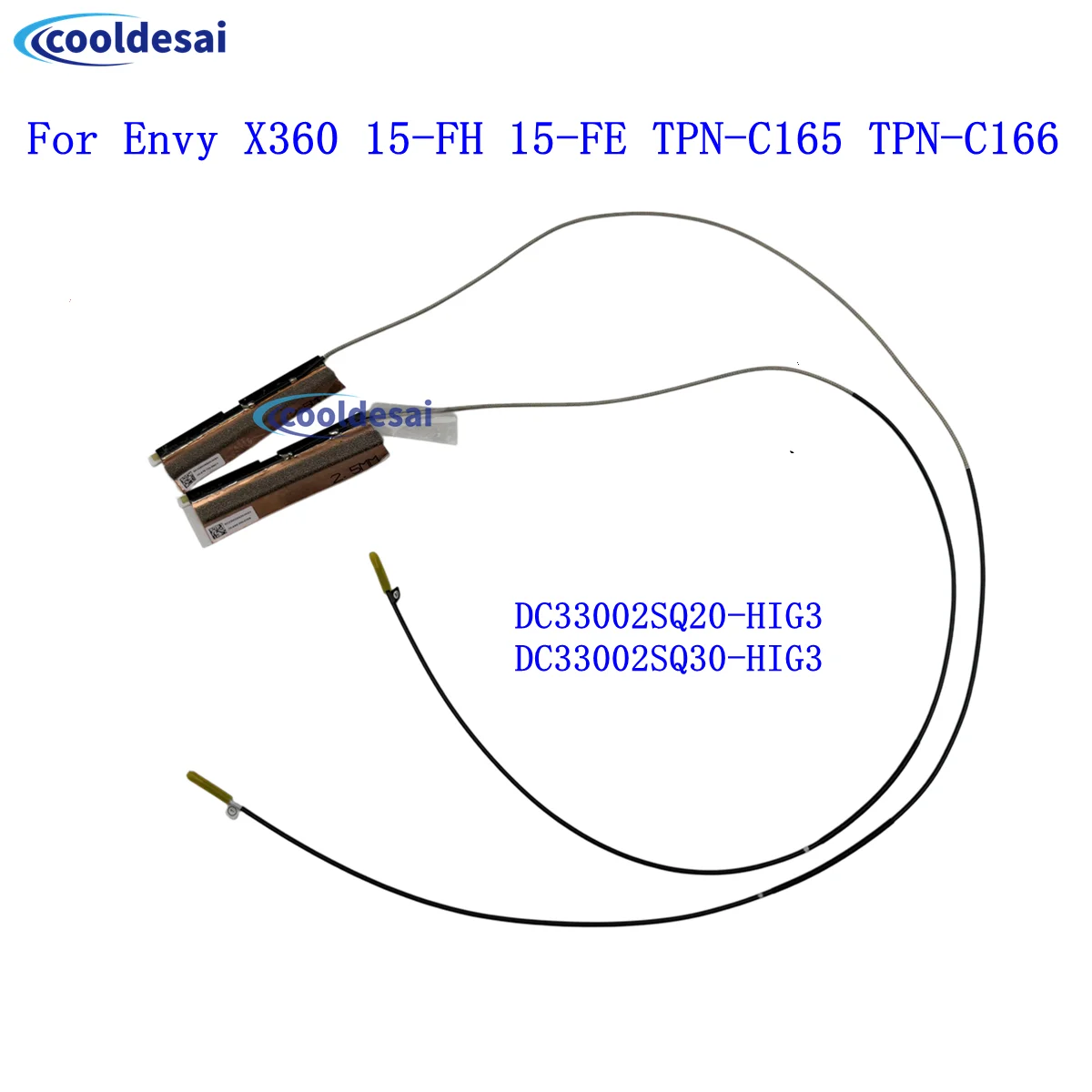 New For HP Envy x360 15-FH 15-FE TPN-C165 TPN-C166 DC33002SQ20/Q30-HIG3 Laptop Internal Antenna Wireless Wifi Card 1 Pair
