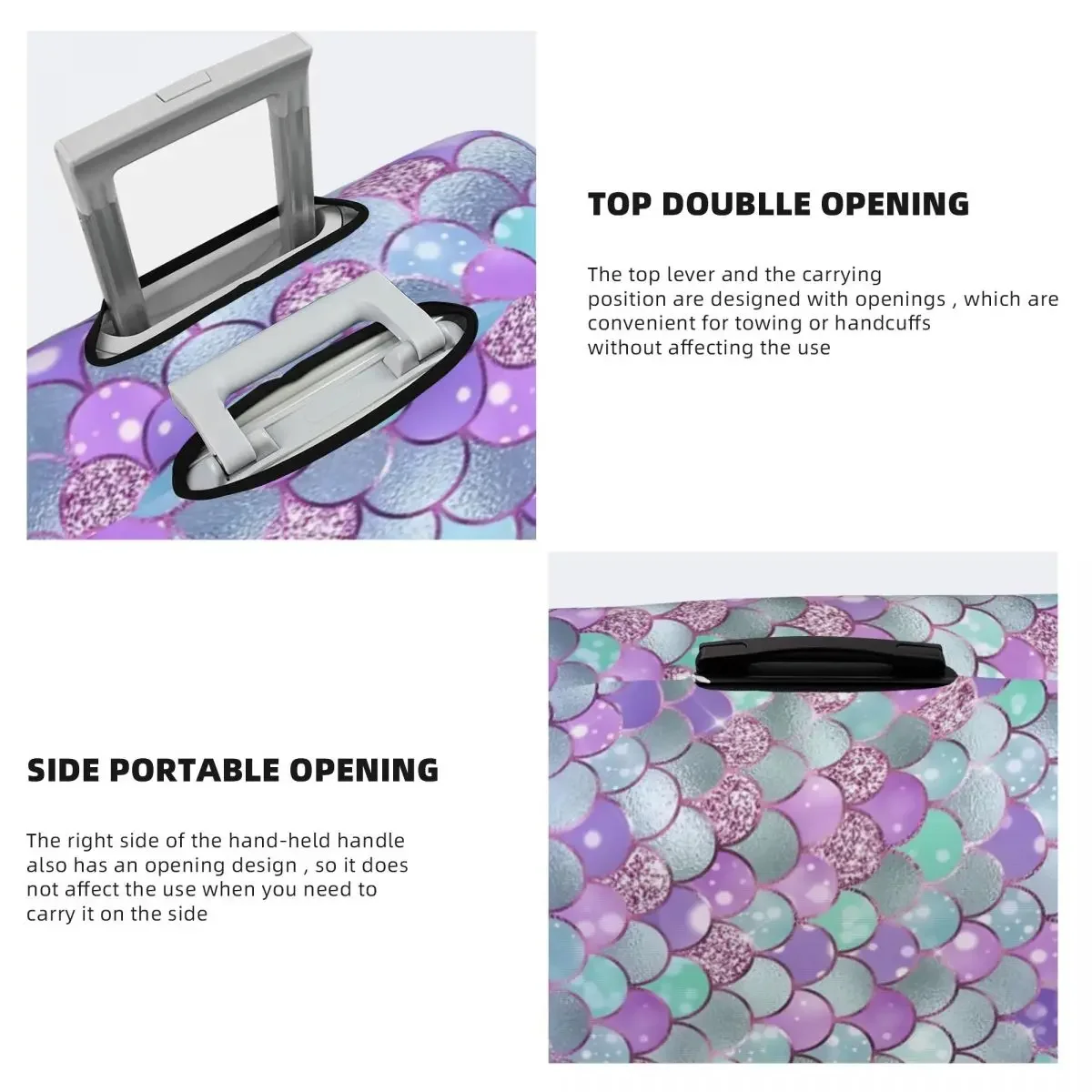 Bokeh Pattern Print Luggage Protective Dust Covers Elastic Waterproof 18-32inch Suitcase Cover Travel Accessories