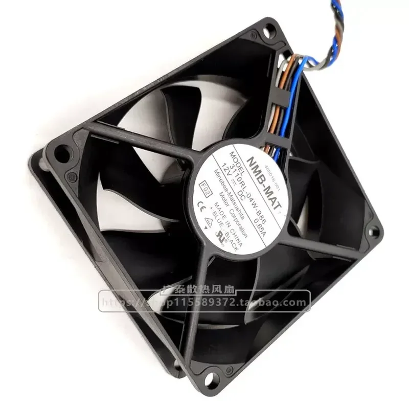 Original NMB 3110RL-04W-B86 8025 12V 0.65A 4-wire 8CM Temperature-Controlled Cooling Fan for Electronics