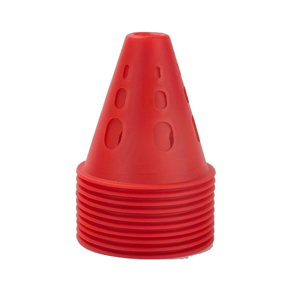 10pcs/lot Colorful Skate Pile Cup Windproof Roller Skating Cone Agility Training Marker Slalom Skateboard Marking Cones