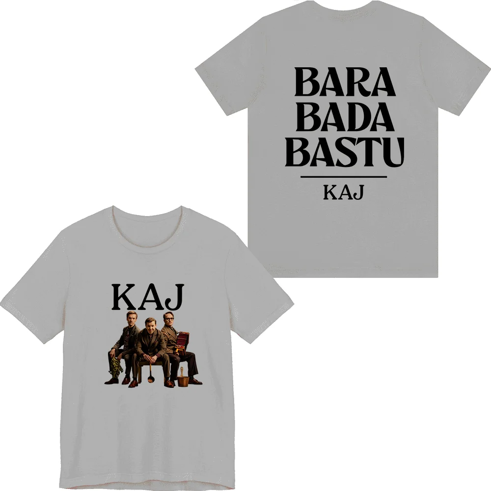 تي شيرت Kaj Merch BARA BADA BASTU Song Eurovision 2025 تي شيرت بأكمام قصيرة للجنسين ملابس علوية صيفية عصرية #3