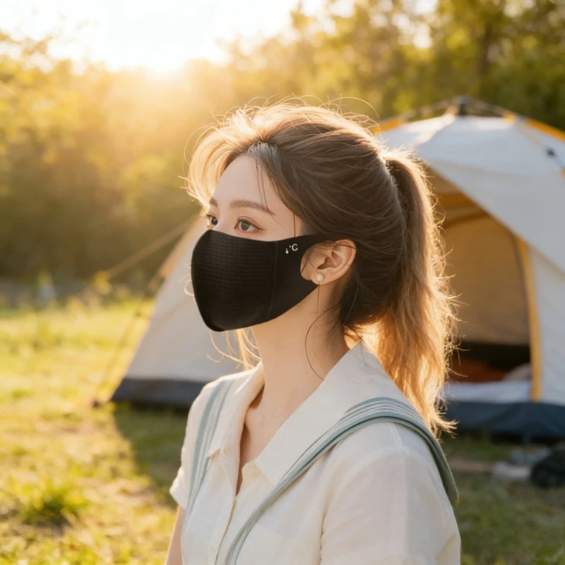 

Летняя солнцезащитная маска, защита из ледяного шелка, защита уголков глаз, защита от ультрафиолета, дышащая и сияющая сетчатая маска