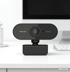 Webcam with Microphone, USB Computer Camera for Video Calls, Zoom, Teams, Streaming, Plug and Play for PC, Mac