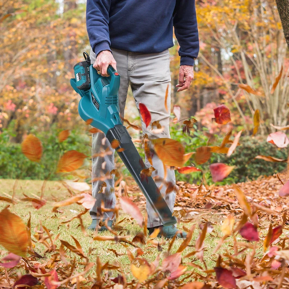 Cordless Ultra lightweight Leaf Blower Vac high speed vacuum and leaf shredder powerful air snow blower