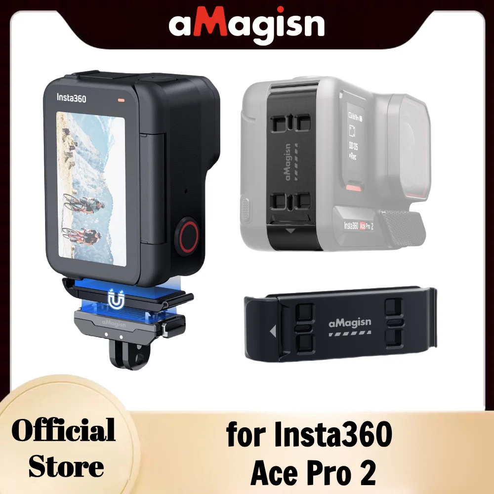 

aMagisn Battery Cover for Insta360 Ace Pro 2 , Vertical Shooting Battery Door with Magnetic Quick Release Interface for AcePro2