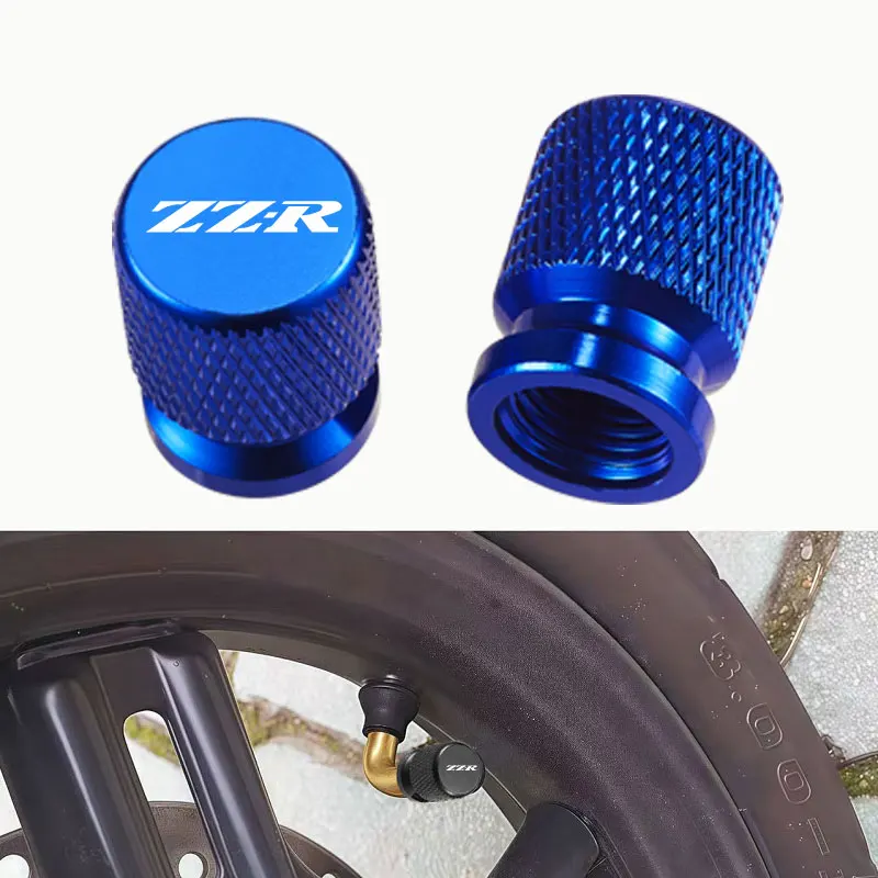 

2 шт. для KAWASAKI ZZR250 ZZR 1400 1200 600 Zzr1400: Новые аксессуары для мотоциклов, колпачки для вентилей шин