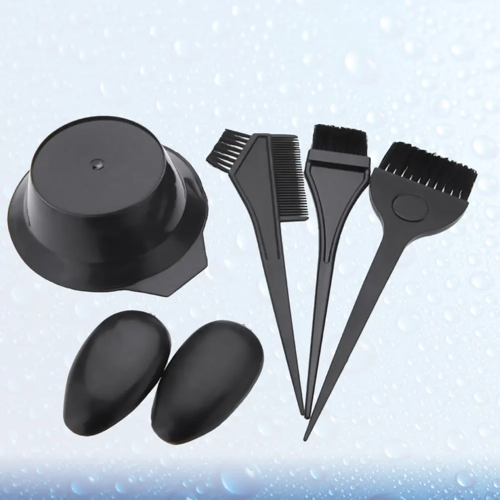 1 مجموعة المهنية تلوين الشعر مشط صبغ السلطانية طقم غطاء الأذن تصفيف الشعر تينت فرشاة أداة صالون المنزل استخدام مشط تلوين الشعر