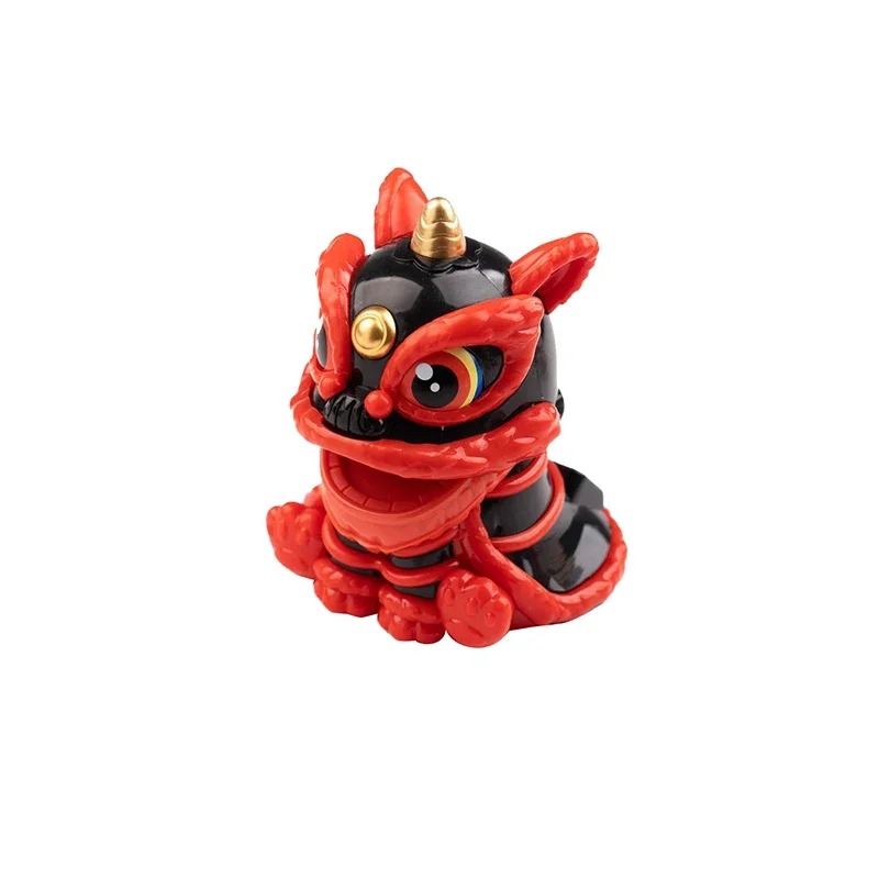 زخرفة التميمة النمط الصيني محظوظ الرقص الأسد نموذج تعمل بالطاقة الشمسية ديكور المنزل هدايا العيد جلب الثروة حسن الحظ #5