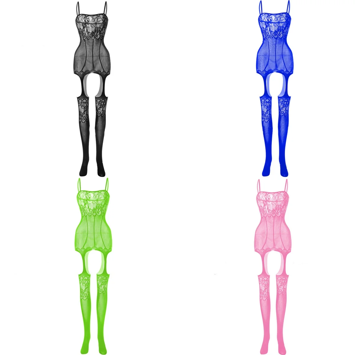 

Sexy Burst Models Erotic Lingerie Female Foreign Trade Open Gear Body Stockings Large Size See-through Erotic Net Clothes