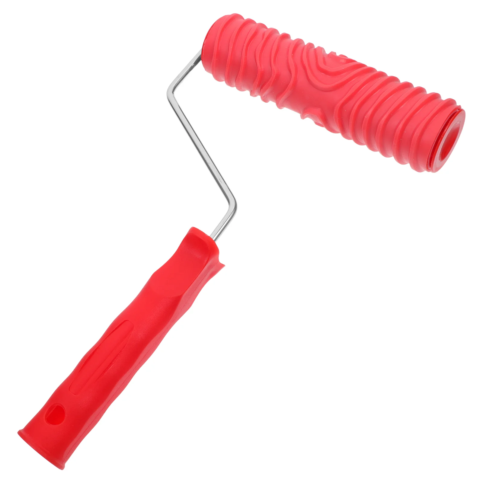 Stippling Brush Paint Embossing Roller Decoration Wall Sponge Drywall Texture Red Rubber DIY Patterned