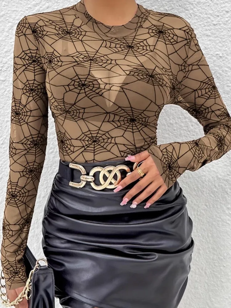 2026 New Autumn And Winter Women's Top Fashionable, Comfortable, Casual Temperament, Versatile For Commuting, Simple Mesh Top