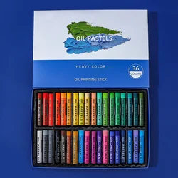 12/24/36/48 Hues Super Soft Heavy Color Crayon Set Children's Creative Drawing No Dirty Hand Oil Painting Stick Art Supplies