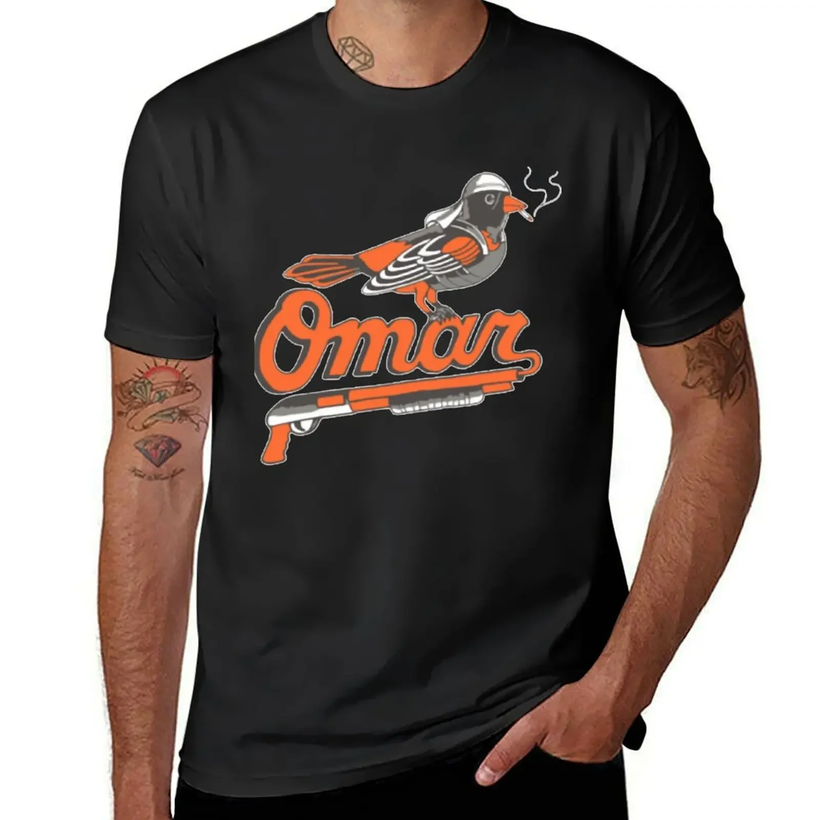 Omar The Wire Baltimore Oriole T-Shirt tops plus size clothes Men's t-shirt