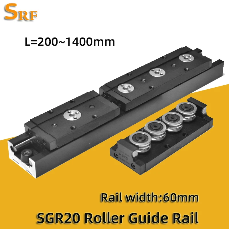 

Blackening Built-in Dual-axis Linear Guide SGR20 300 400 500 600 700 800 900 1000mm Roller Slider For 3D Printers