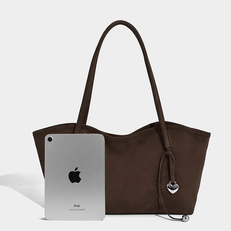 

Women's Trendy Underarm Bag New Single Shoulder Tote Bag Versatile Suede Leather Crossbody Bag for All Occasions