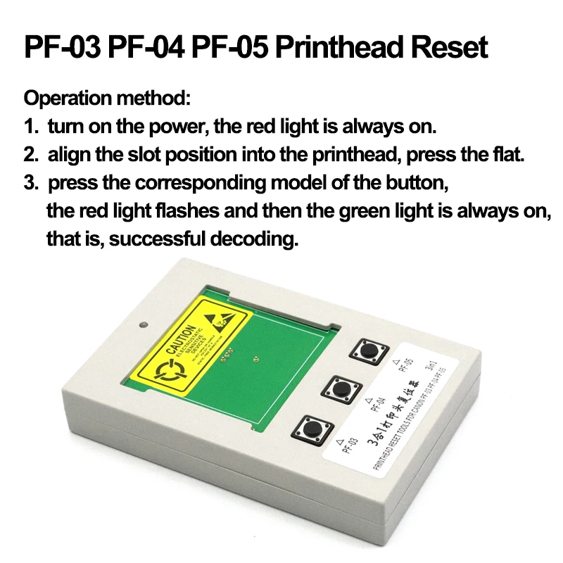 1 PC Reset głowicy drukującej do Canon PF-03 Resetter do Canon iPF500 iPF510 iPF600 iPF 605 610 iPF700 iPF 710 720 iPF810 815 iPF820 825