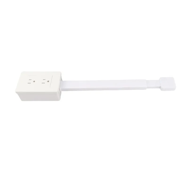 

Electrical Outlet Extender 22 To 34 Inch Extension PC Plastic Material Flexible Placement Rotatable Power Strip for Sofa Desk