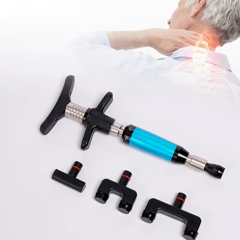 

Manual Spine Correction Massager Set - Chiropractic Adjusting Therapy Tool for Back Health Care