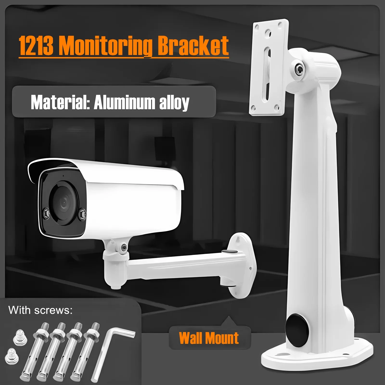 

Security Surveillance CCTV Camera Holder Stand Outdoor Adjustable Duckbill Wall-Mounted Bracket DS-1213ZJ for Bullet IP Camera