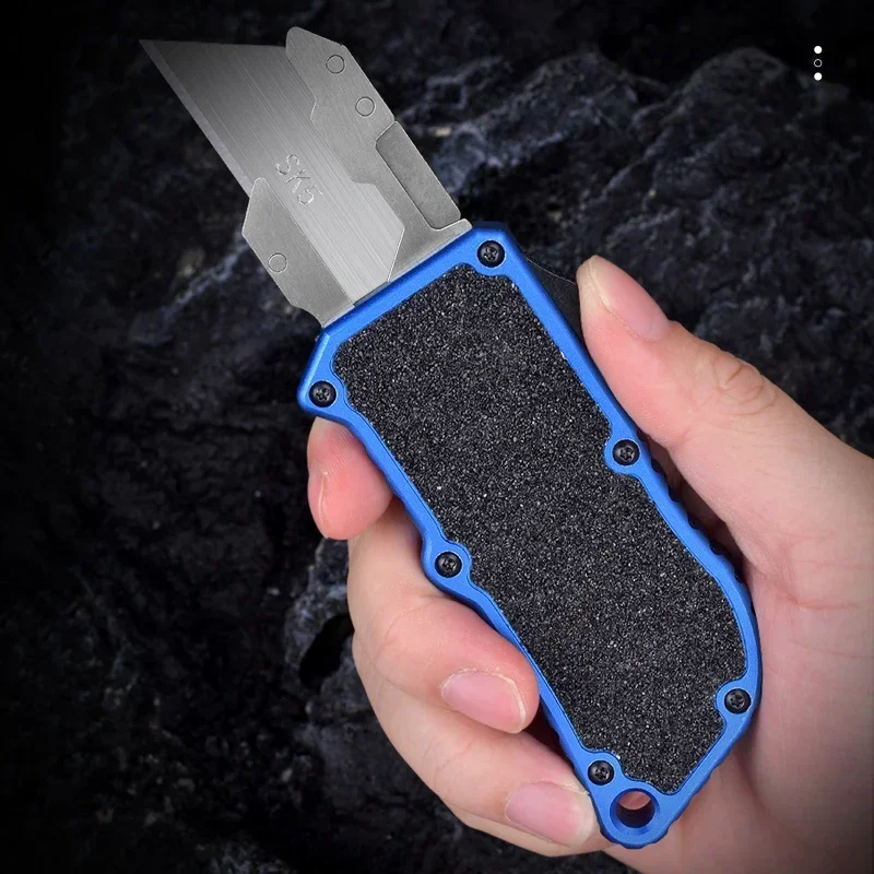 SK5 Blades OTF Utility Knifes Aeronautical Aluminium Handle EDC Frosting Pocket Knives Multitool Paper Sharp Cutter Replaceable