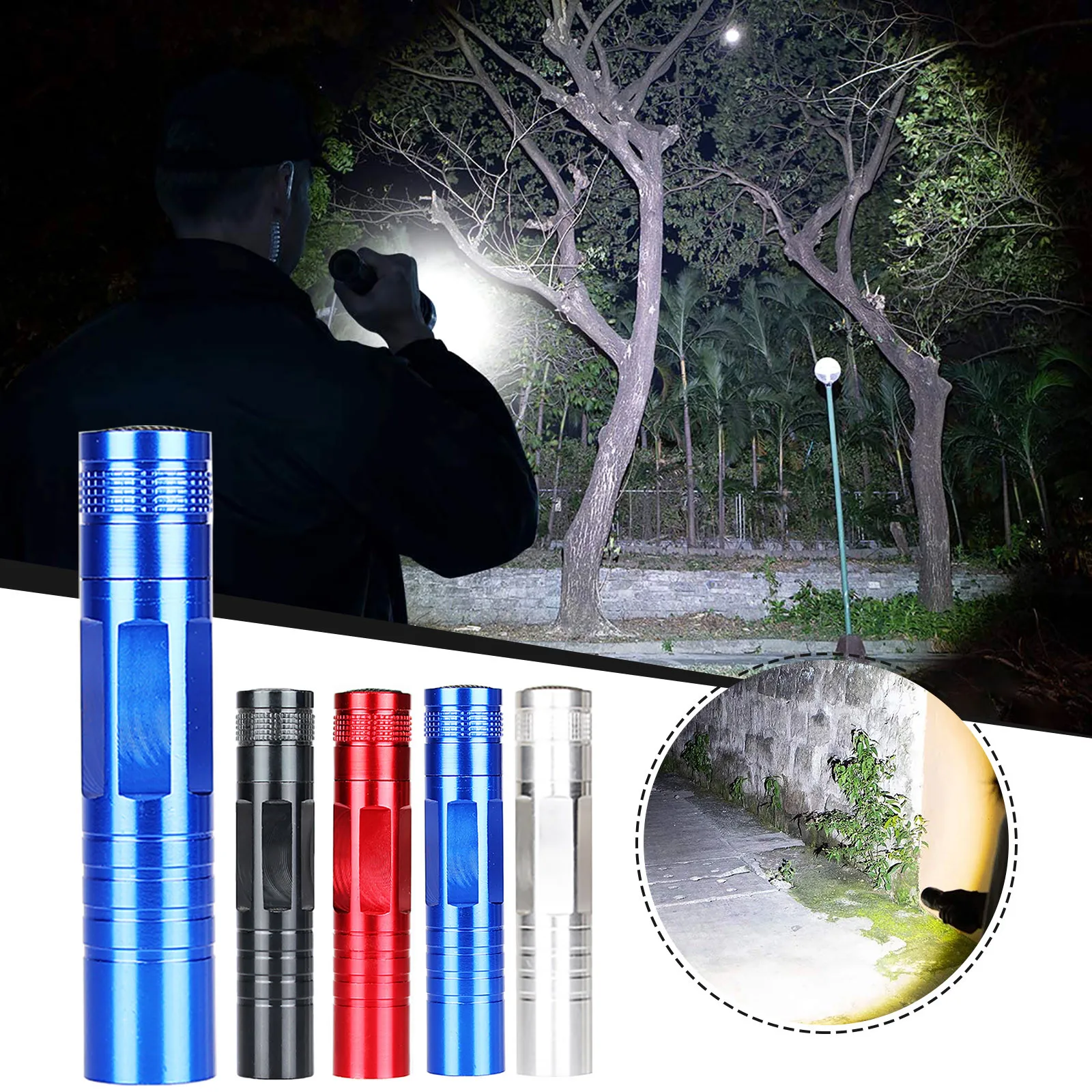 Pocket Mini Hunting Flashlight Camping Pen Portable Flashlight Mini Led Portable Battery Super Bright Led Flashlight For Camping