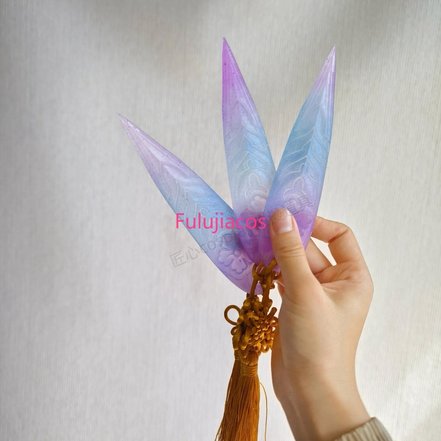 Fulujiacos – Costume de chasseur de démons KPop Zoey pour femmes, accessoires de fléchettes Boomerang, ensemble d'accessoires d'halloween pour filles adultes
