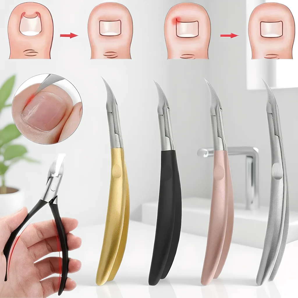 

Surgical Grade Nail Clipper Set Precision Cuticle Nipper Ingrown Toenail Scissors for Salon Home Pedicure Tools