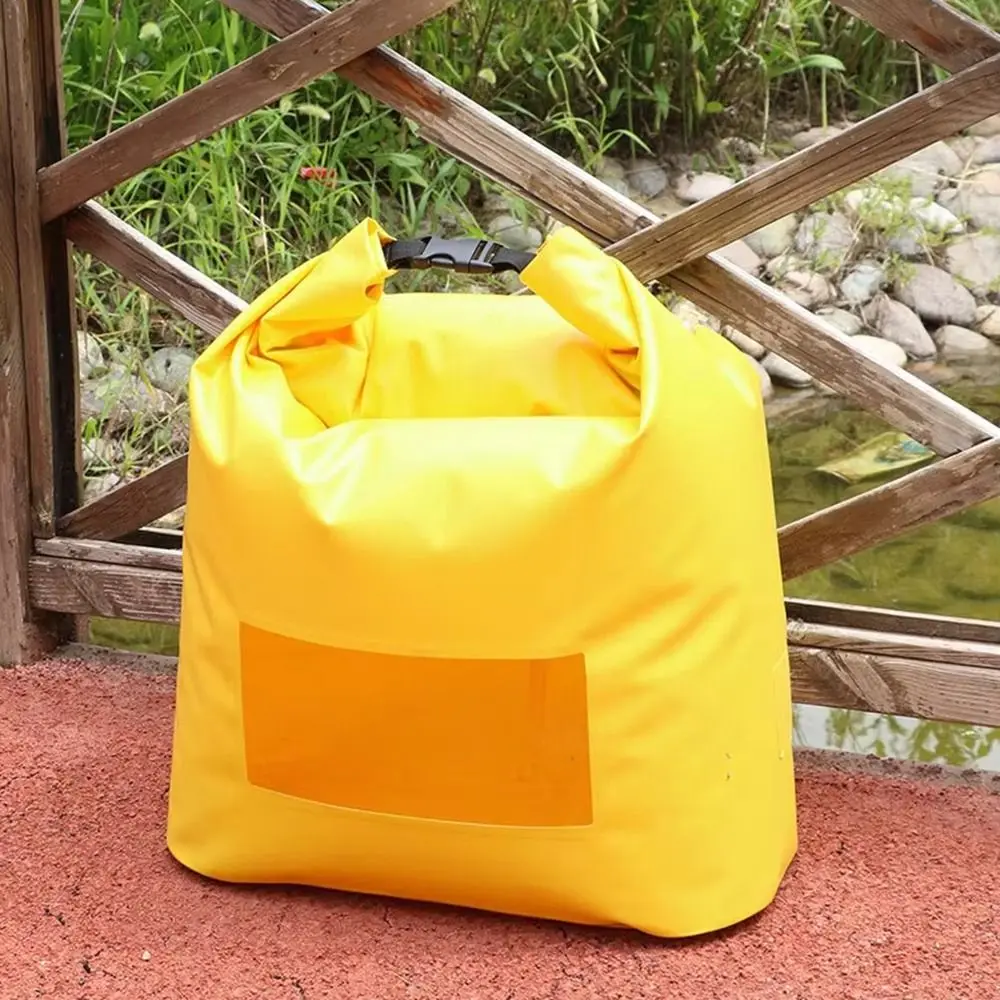 Large Capacity Folding Live Fish Bag Oxygenation Hole Sealed Portable Fish Bucket Clear Window Thicken Fishing Gear Bag Car