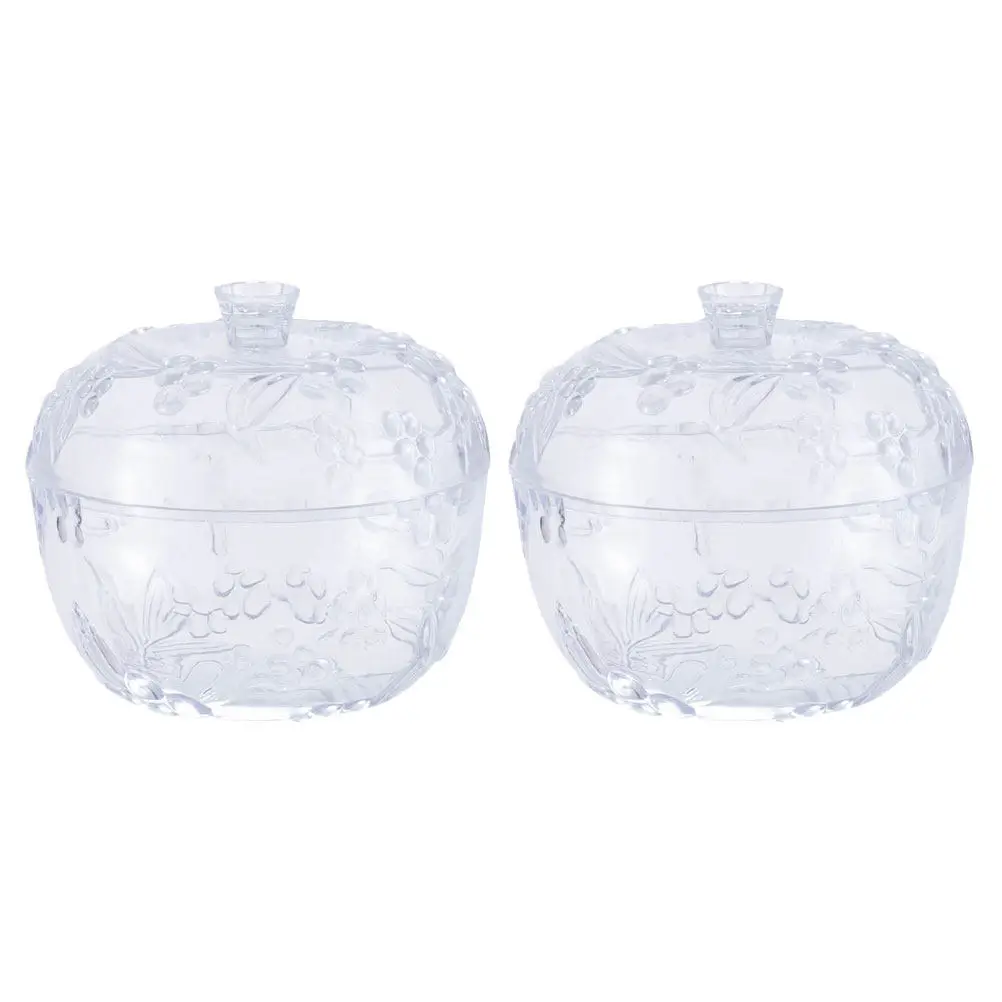 2Pcs Snacks Storage Jar High Quality Sealed Candy Jar Desktop Organizer for Herbal Tea Grains Legumes Party Supply Home