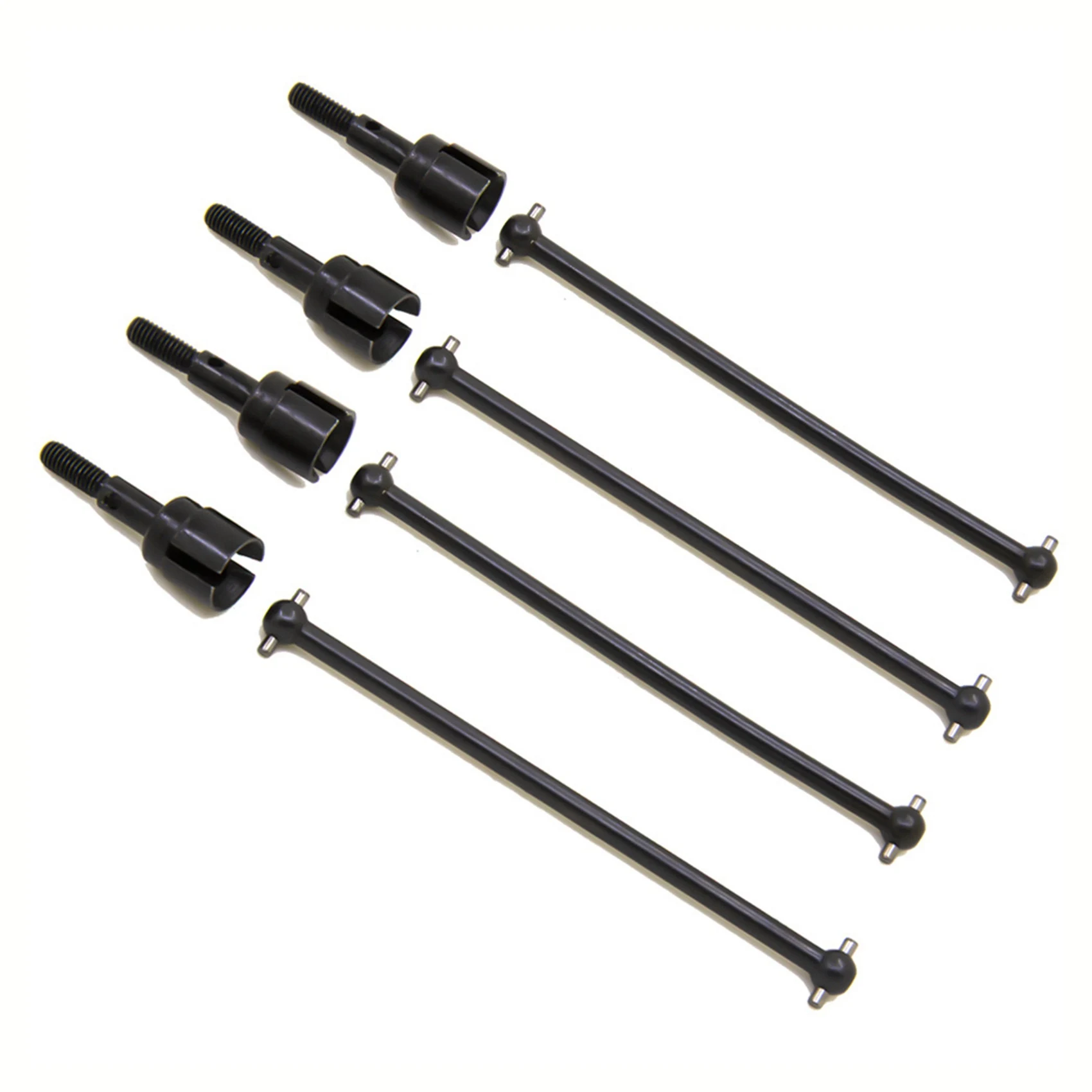 B78B-8Pcs Steel Dogbone Drive Shaft & Wheel Axle Replacement 08029 02033 For HSP 94111 94108 94170 1/10 RC Car Parts,Black