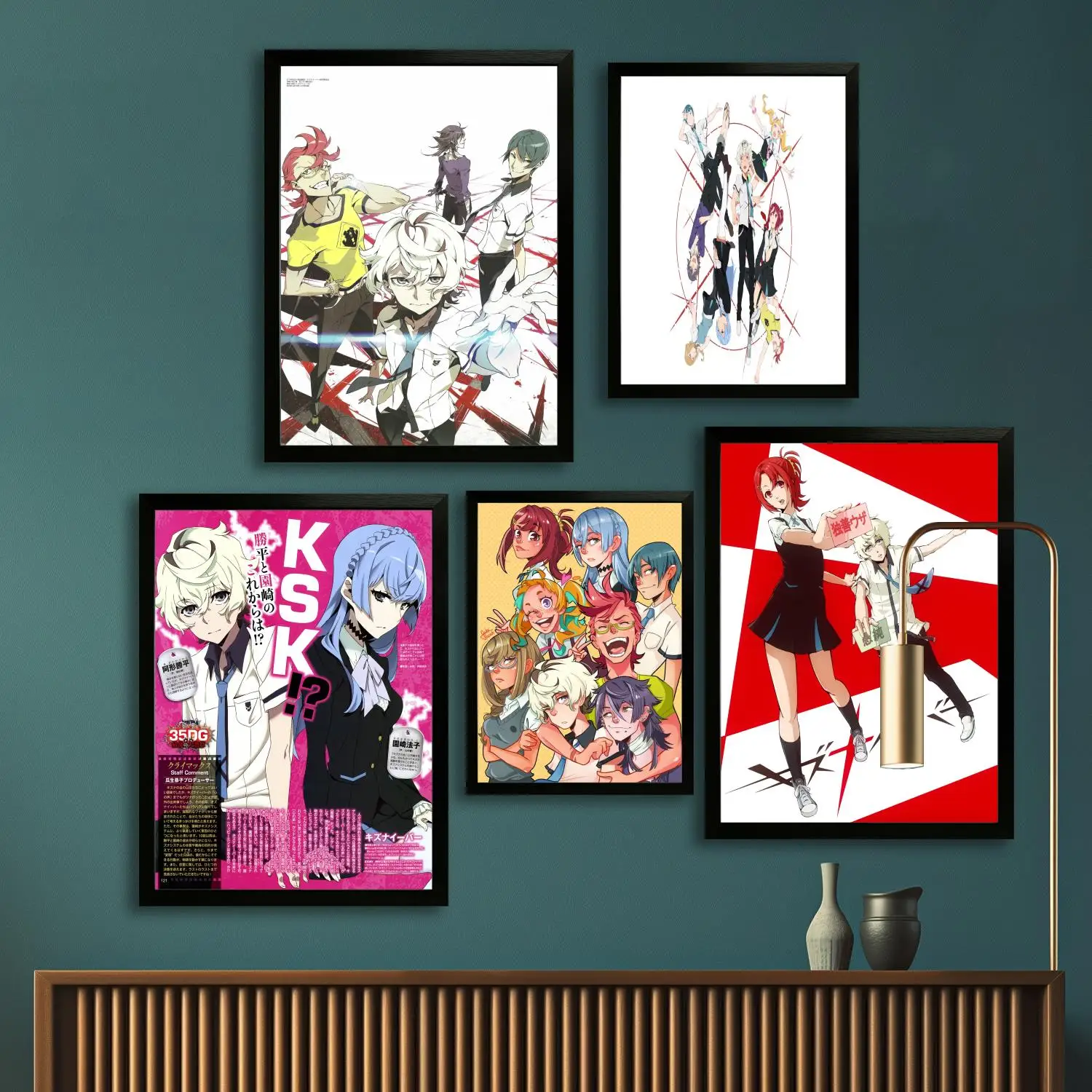 kiznaiver Canvas Art Poster and Wall Art, Picture Print, Modern Family Bedroom Decor, Posters,Decorative painting