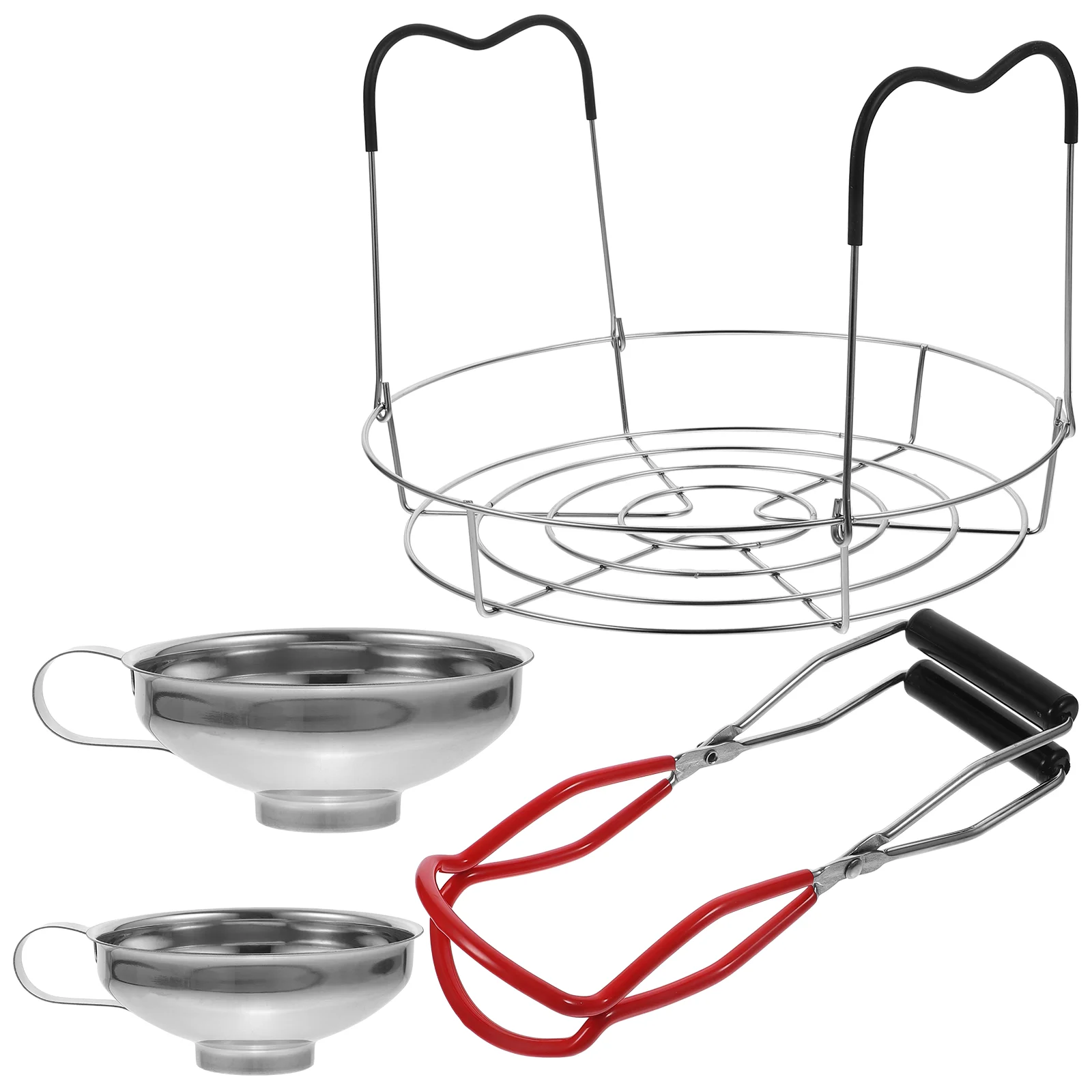 Wide Mouth Can Lifter Set Funnel Stainless Steel Canning Lid Multi-use Tools Kit