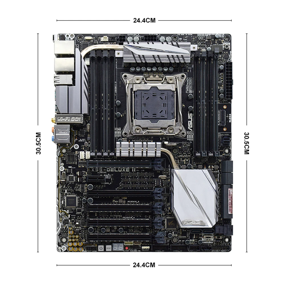 Imagem -05 - Placa-mãe X99 para Asus X99-deluxe ii com Chipconjunto Intel X99 Soquete Lga 2011-v3 Suporte Core i7 Intel 14nm Cpu Xeon Ddr4 128gb