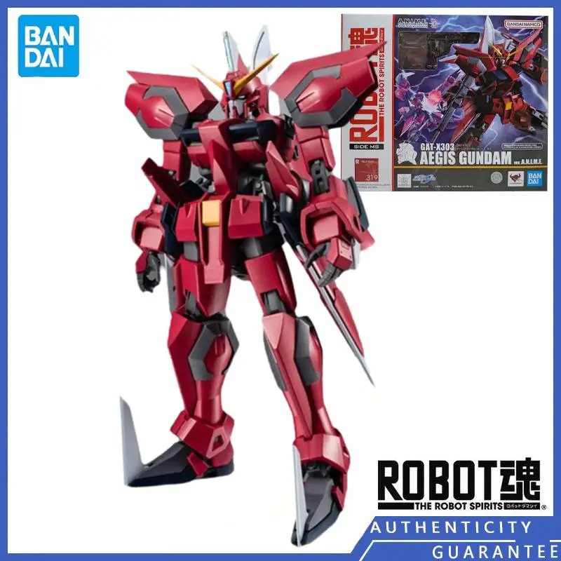 

[In stock] Bandai ROBOT SPIRITS GAT-X303 Aegis Gundam SEED Anime Cartoon Action Figure Artefact Model Toys Gifts Garage Kits