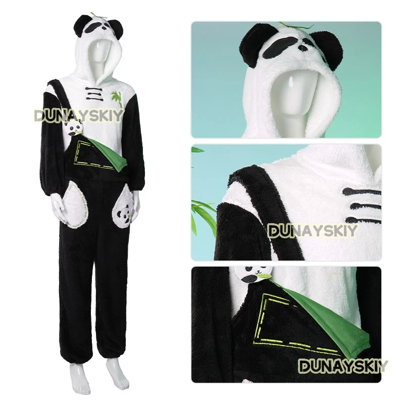 Amor e espaço profundo kigurumi qi yu shen xinghui qin che panda pijamas terno rafayel zayne xavier sylus cosplay loungewear