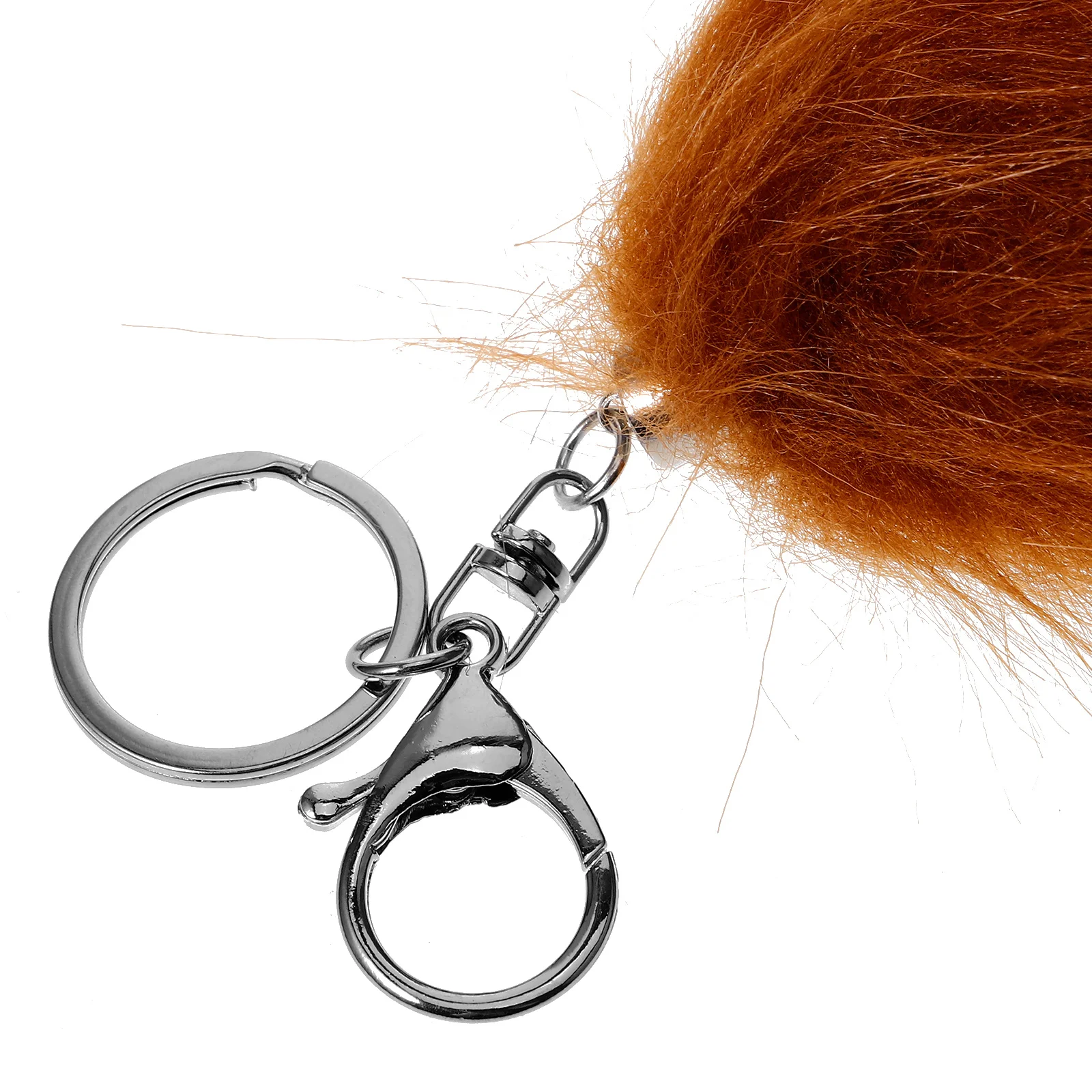 التدرج الثعلب الذيل معلقة مفتاح سلسلة حقيبة الزخرفية سلسلة مفاتيح سحرية قلادة سيارة حلقة رئيسية ملحق المفاتيح الاصطناعية