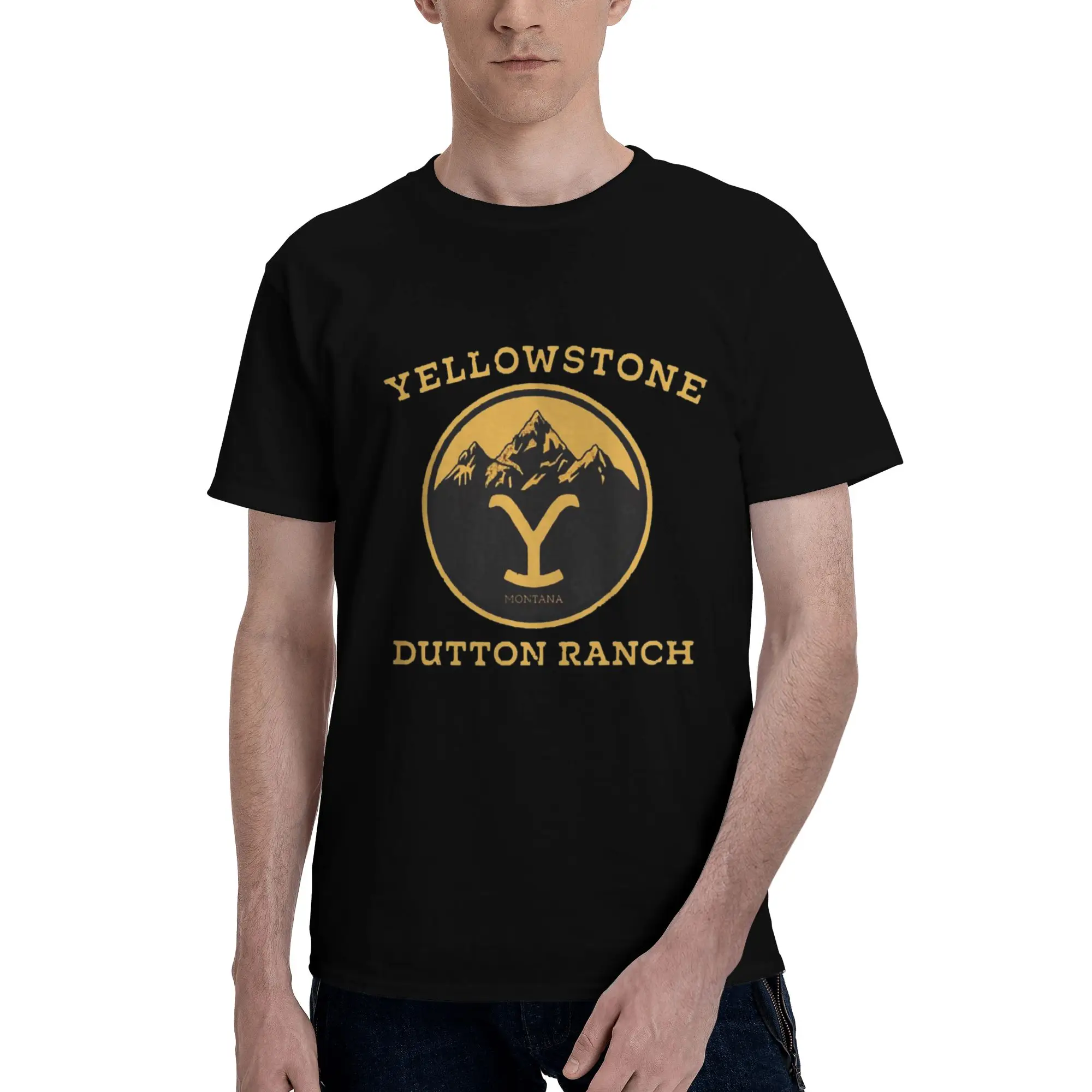 

Yellowstone Dutton Ranch 100% Cotton T-Shirt Men's Funny T Shirts Men O-Neck Short Sleeve S-6XL