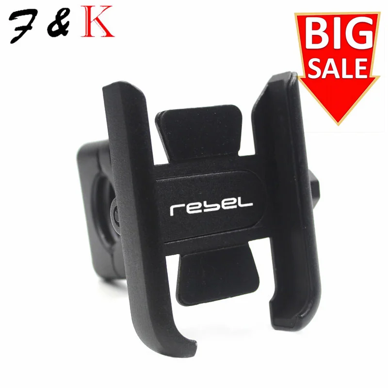 Soporte de teléfono móvil para motocicleta, accesorio con espejo para manillar, GPS, compatible con REBEL 300 REBEL 500, todos los años, gran oferta