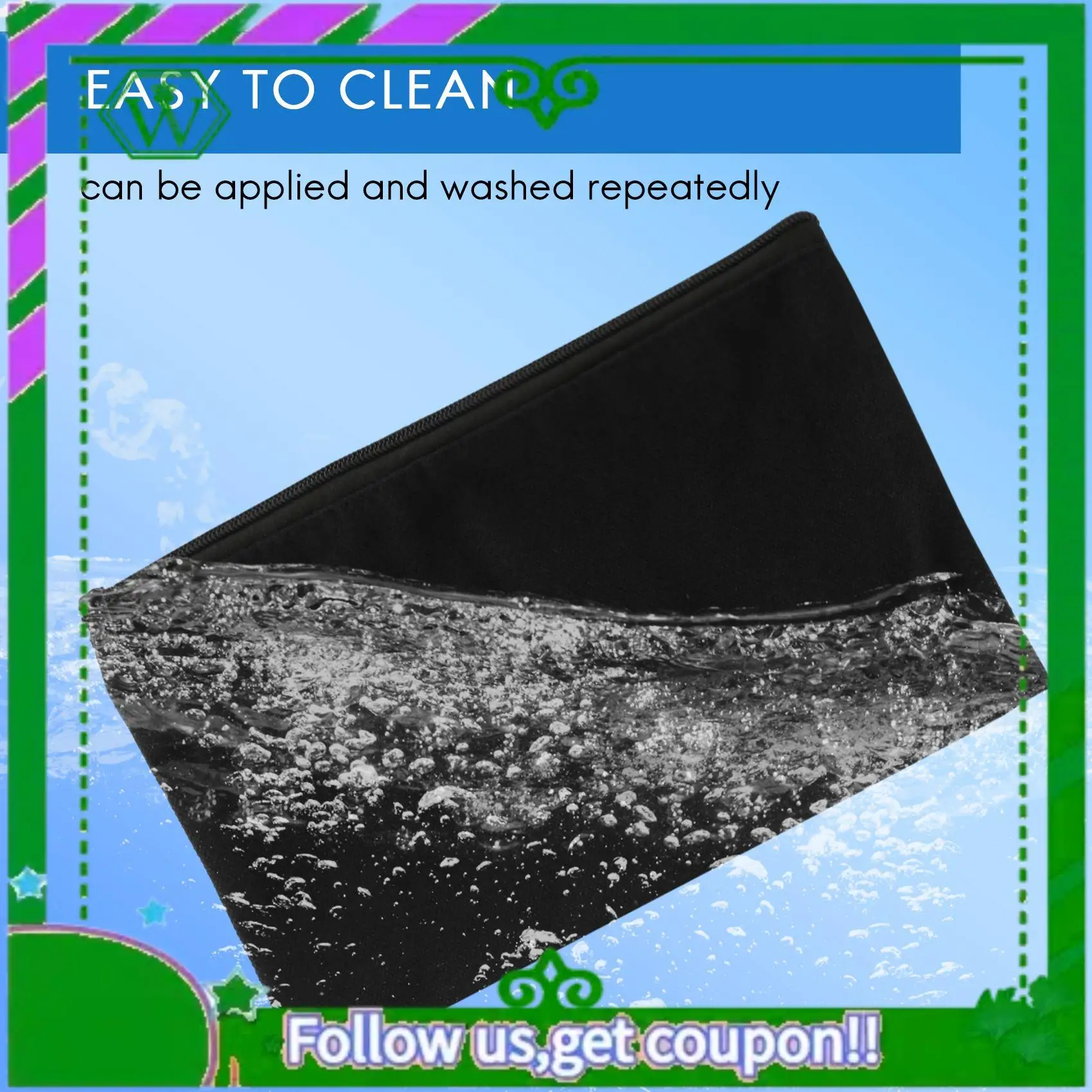 

Надежные-10 шт. Холщовые сумки на молнии Холщовые косметички Пенал Пустые сумки для рукоделия для путешествий DIY Craft School, черные