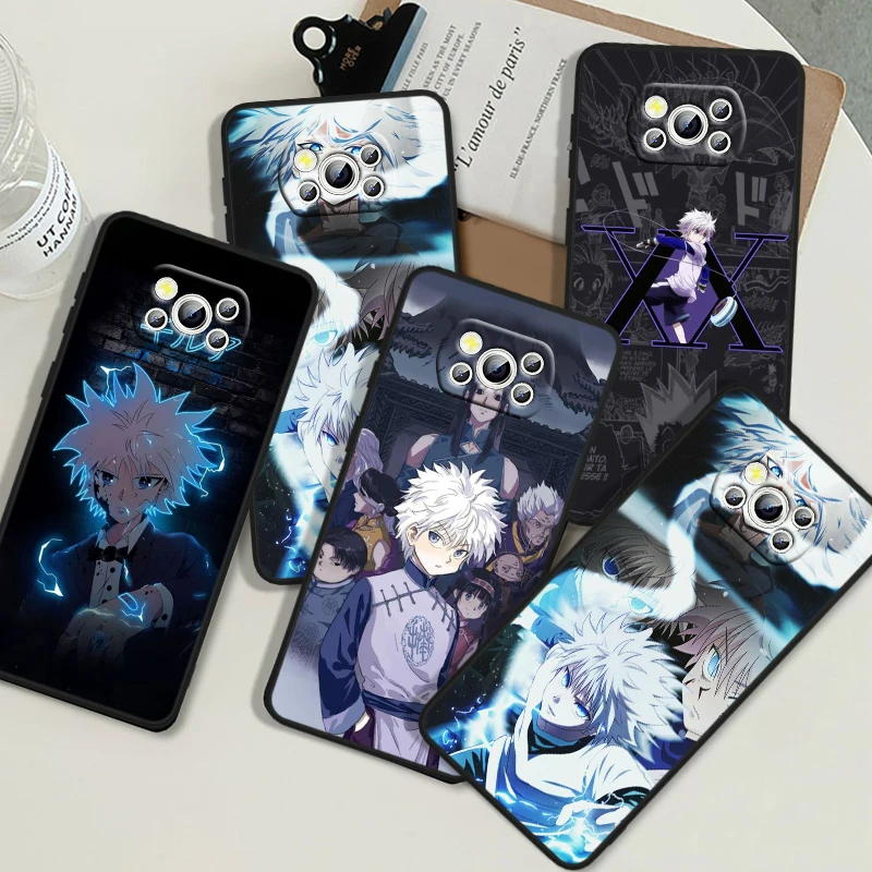 

Anime HUNTER HUNTER For POCO X6 M6 C55 C50 C40 C3 F5 F4 F3 M6 M5 M4 4G 5G GT Pro Silicone Black Phone Case