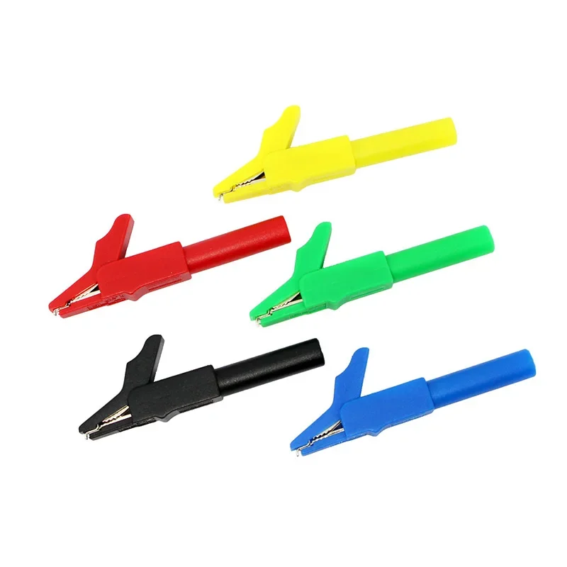 Crocodile Alligator Clips to 4mm Banana Female Jack Test Adapter can be inserted banana plug