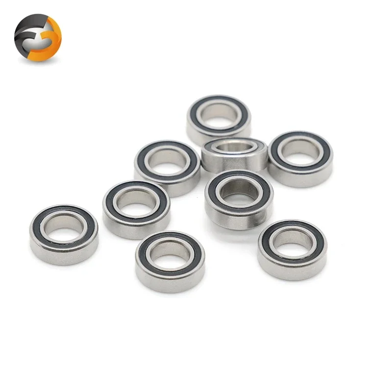 4Pcs 63800 2RS  Double Row Bearing 10*19*7 mm Bicycle Frame Pivot Bearing 3800 2RS Ball Bearing