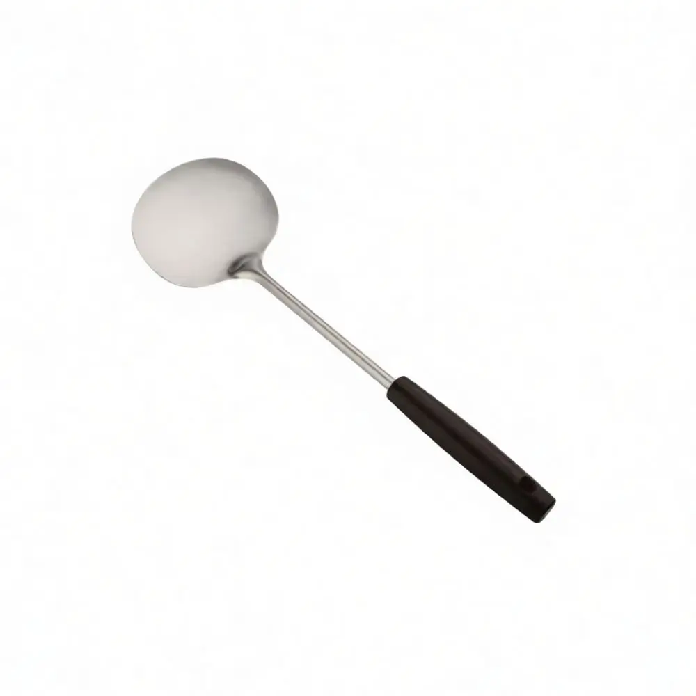 Stainless Steel Mushroom Turner Modern Wood Handle Heat Resistant Spatula Cooking Shovel Non Scratch Kitchen Tool