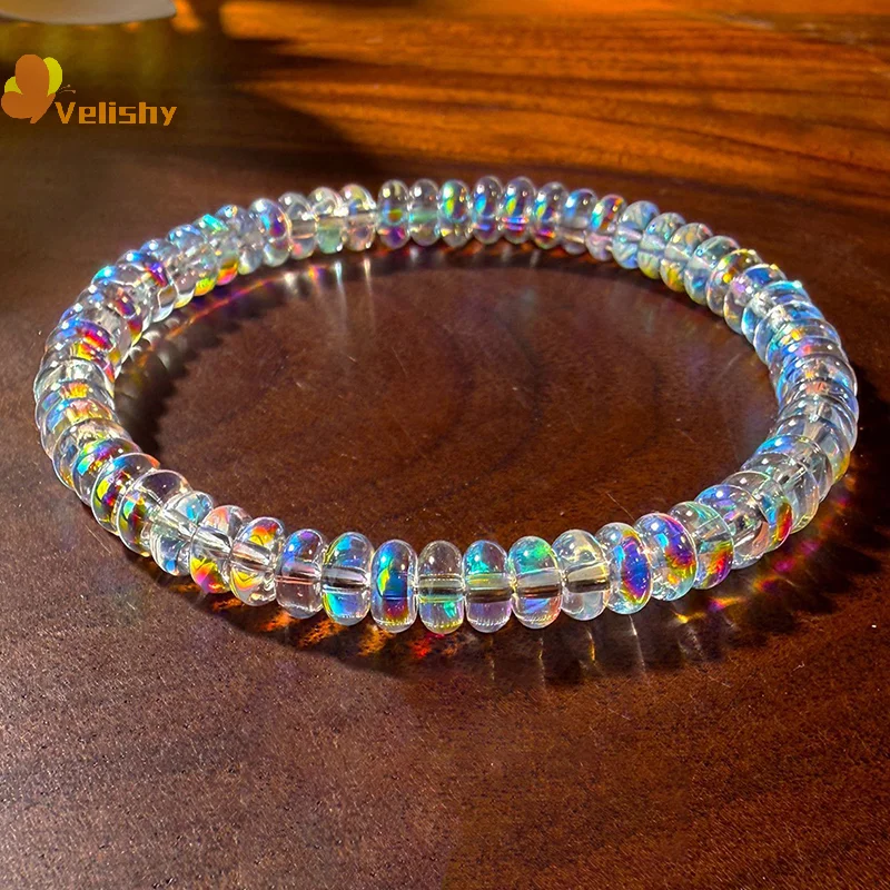 Natural Opal Bracelet Stretchable Elastic Cord Jewelry Helps Maintain Emotional Balance