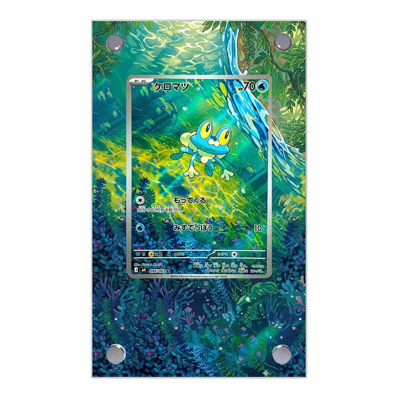 

Акриловый держатель для карт Pokemon Froakie: коллекционный аксессуар, сделанный своими руками, для аниме-игр, сувенир, подарок, игрушка DIY